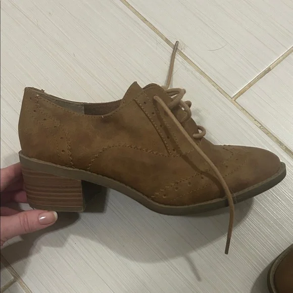 Maurices Tan Women's Lace-Up Loafers - Picture 3 of 4